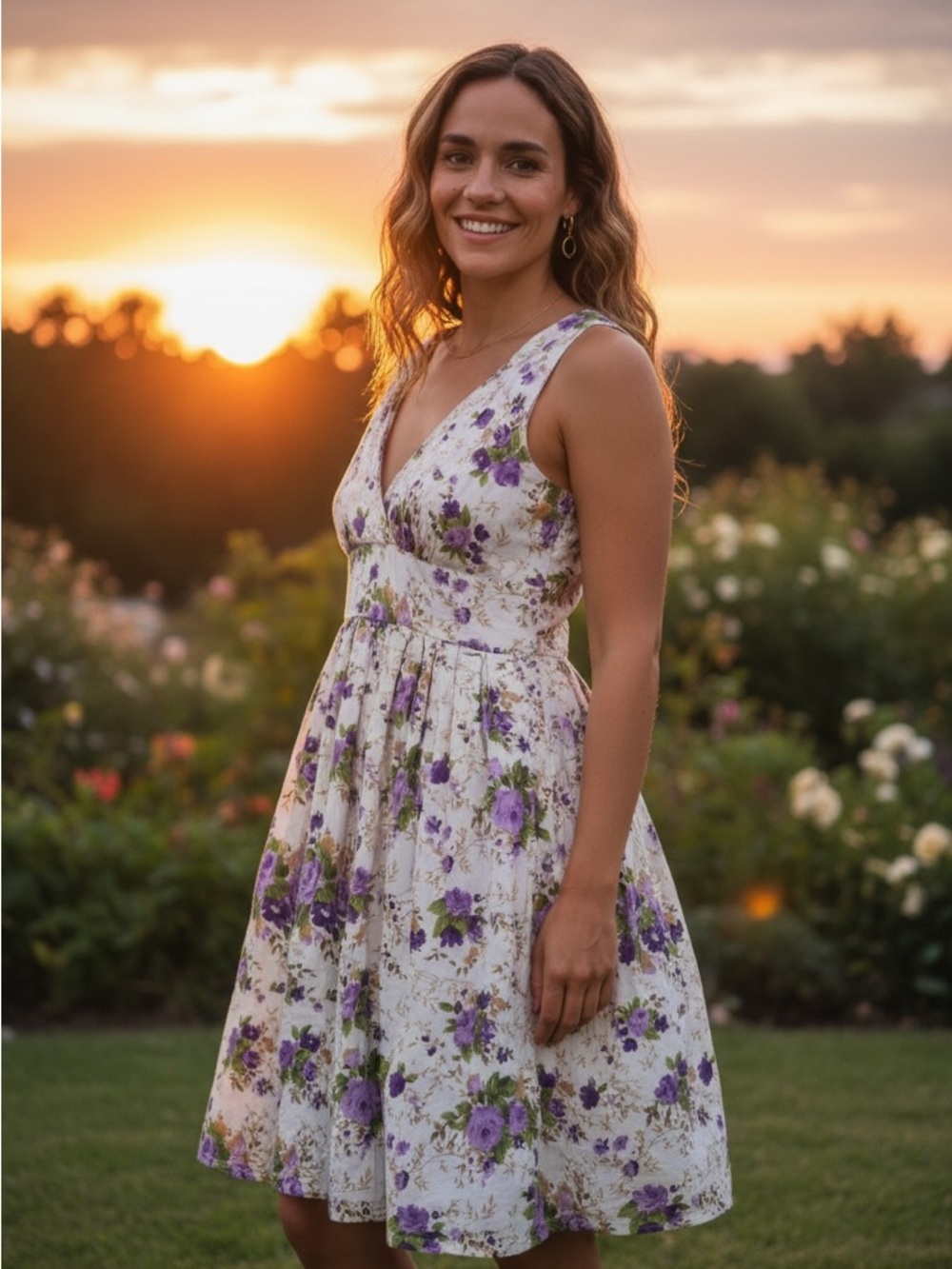Aryeh floral short dress